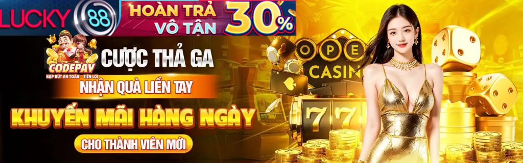Banner khuyến mãi nạp tiền và thắng lớn tại sòng bạc 777 Win